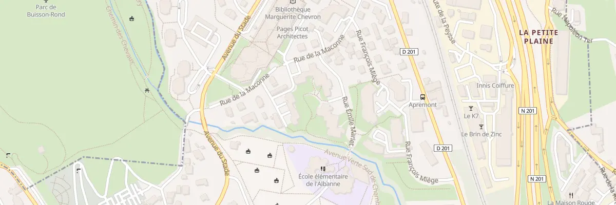 Plan du 8 Rue Émile Mariet à Barberaz