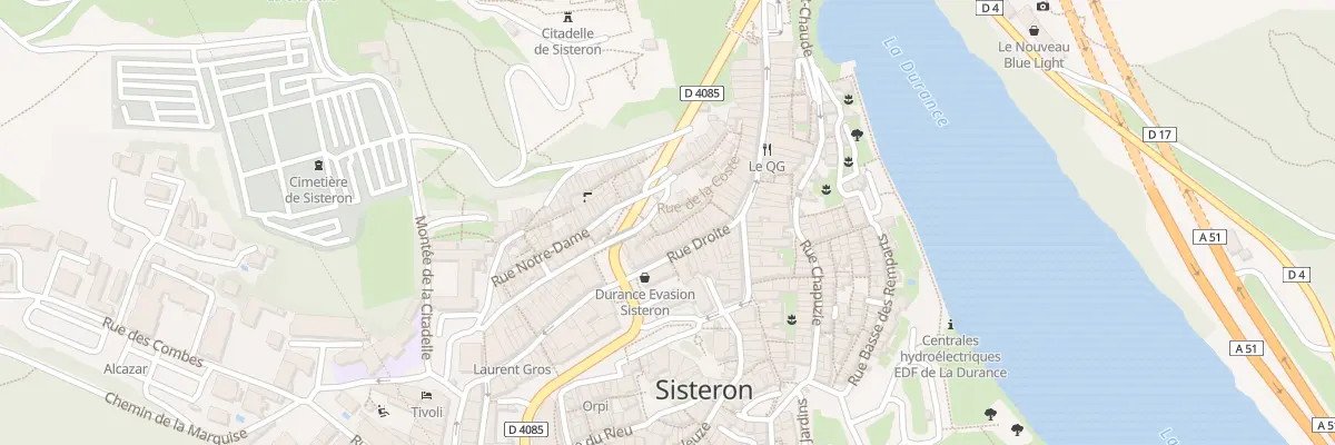 Plan du 160 Rue de la Coste à Sisteron