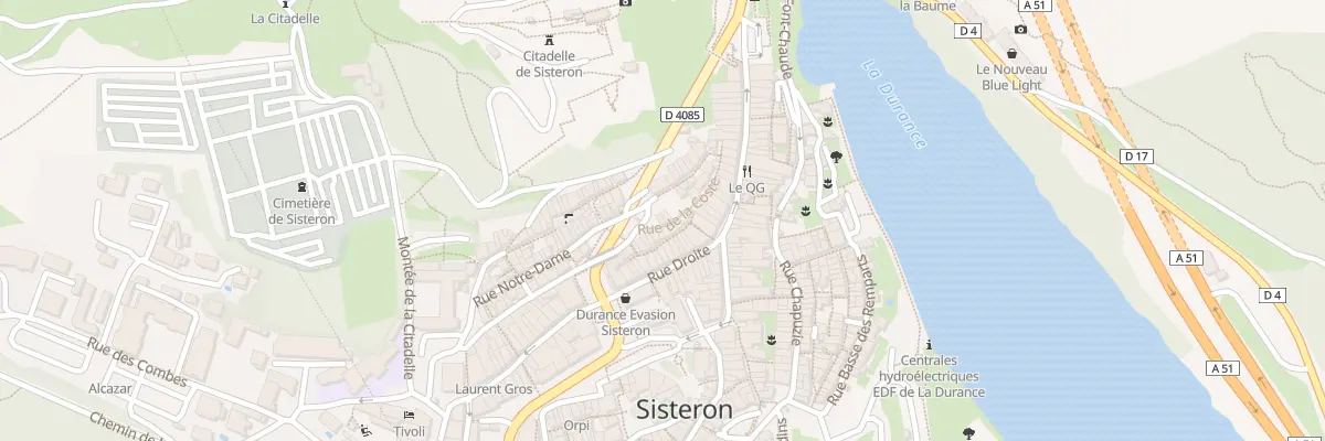 Plan du 9601 Rue de la Coste à Sisteron