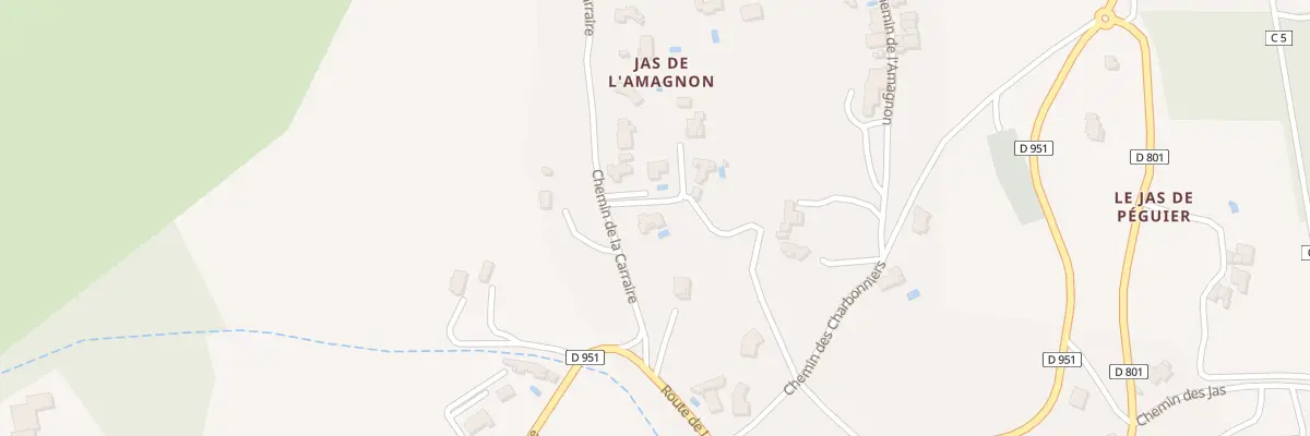 Plan du 7097 Jas de l’Amagnon à Châteauneuf-Val-Saint-Donat