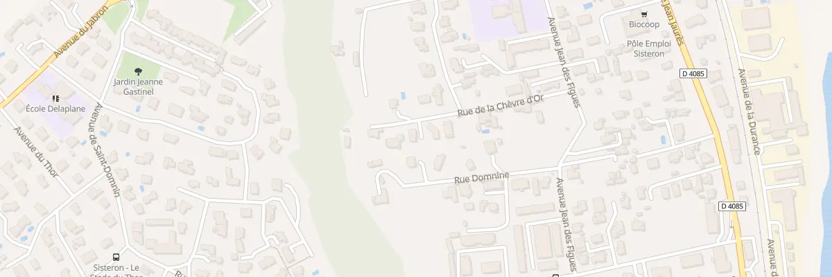 Plan du 13 Rue de la Chèvre d’Or à Sisteron
