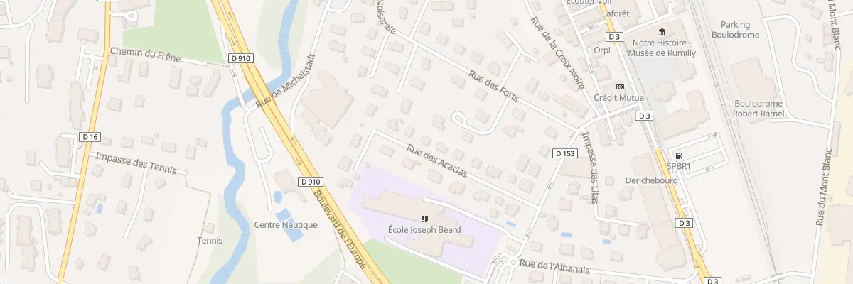 Plan du 10 Rue des Acacias à Rumilly