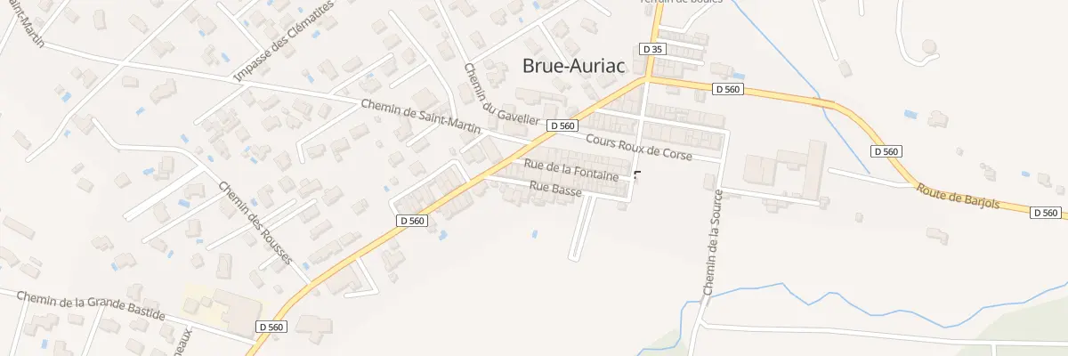 Plan du 16 Rue de la Fontaine à Brue-Auriac