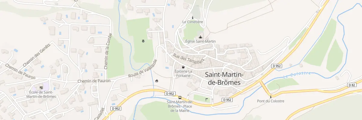 Plan du 8 Rue des Templiers à Saint-Martin-de-Brômes