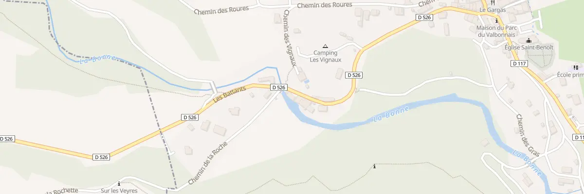 Plan du 192 Les Battants à Entraigues
