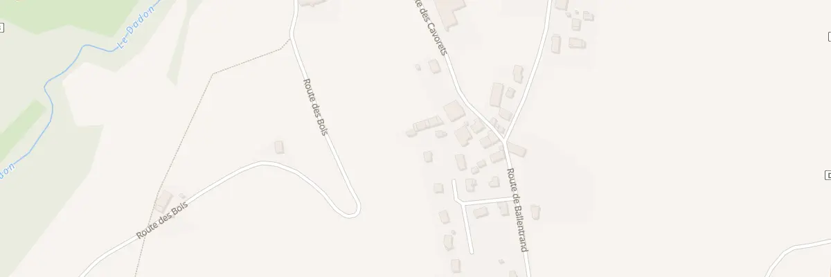 Plan du 333 Rte des Cavorets à Bloye