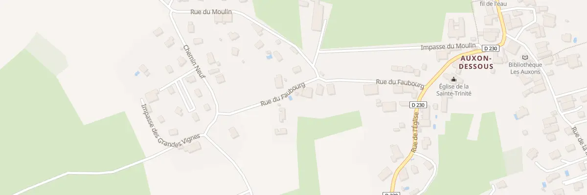 Plan du 17 Rue du Faubourg aux Auxons