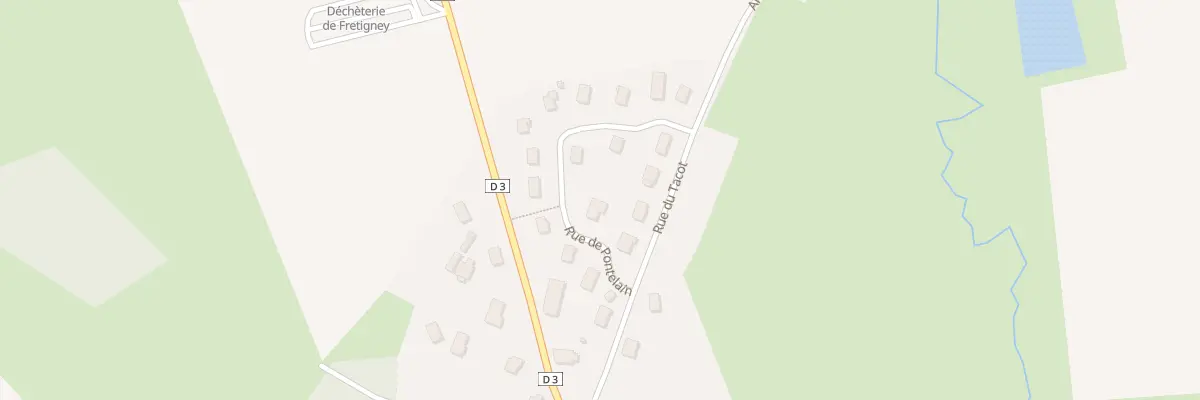 Plan du 2 Lot Lotissement sur Pontelain à Fretigney-et-Velloreille
