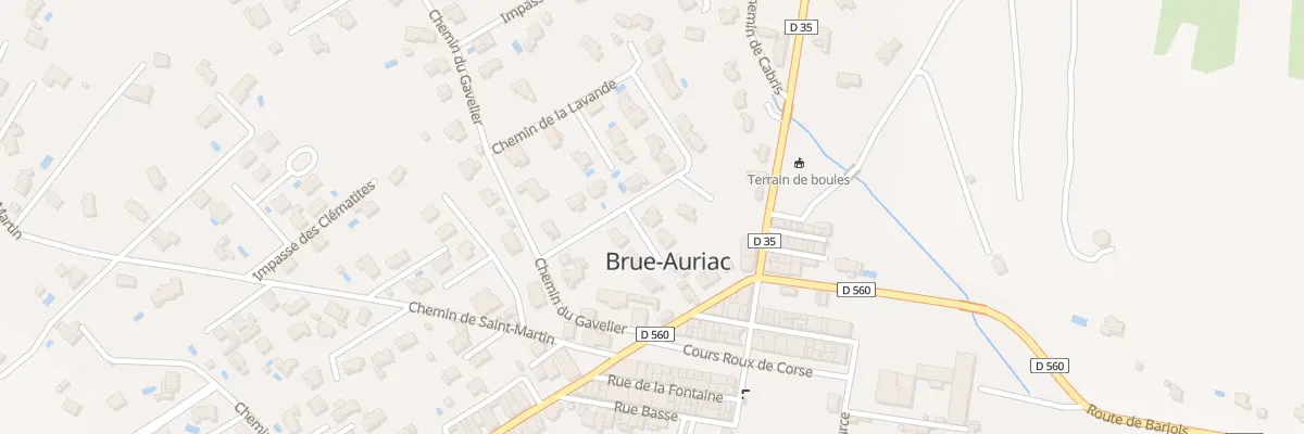 Plan du 5270 Le Gavelier à Brue-Auriac