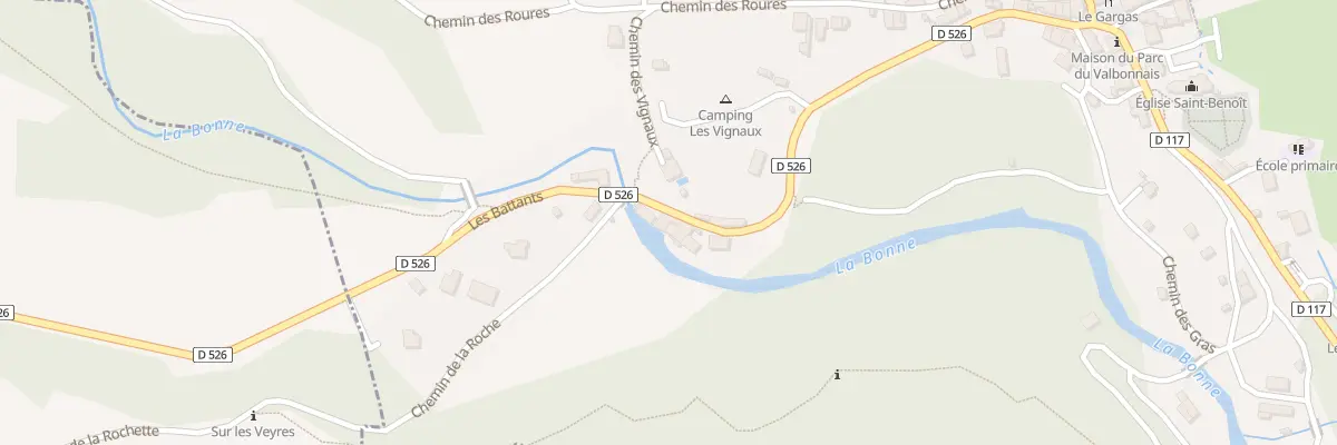 Plan du 212 Les Battants à Entraigues