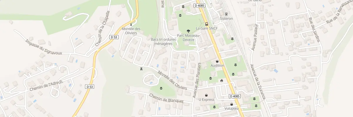 Plan du 9005 Mte des Muriers à Sisteron