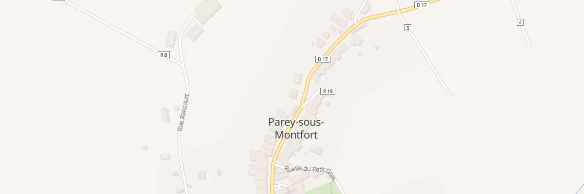 Plan du 261 Rue du Gras à Parey-sous-Montfort