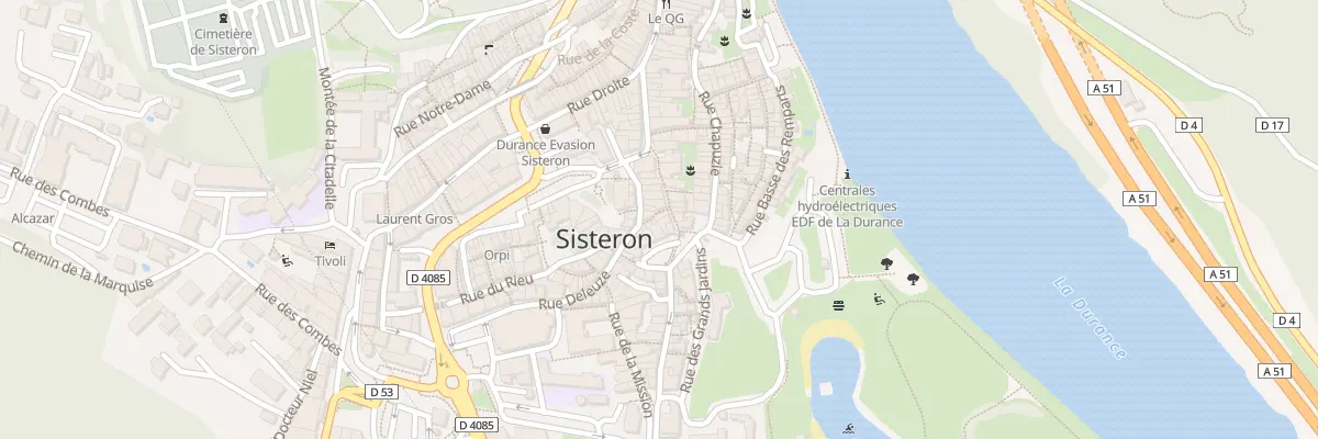 Plan du 64 Rue du Glissoir à Sisteron