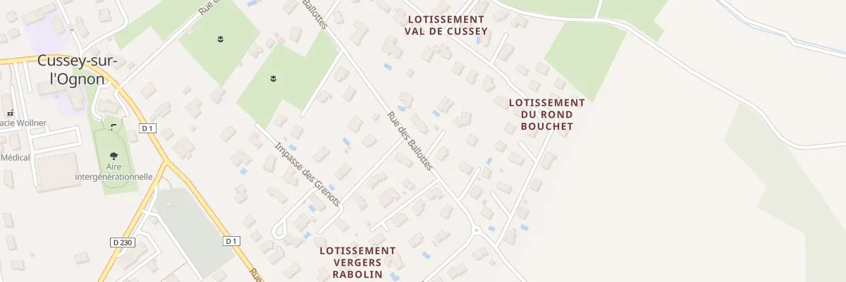 Plan du 19 Rue des Ballottes à Cussey-sur-l’Ognon