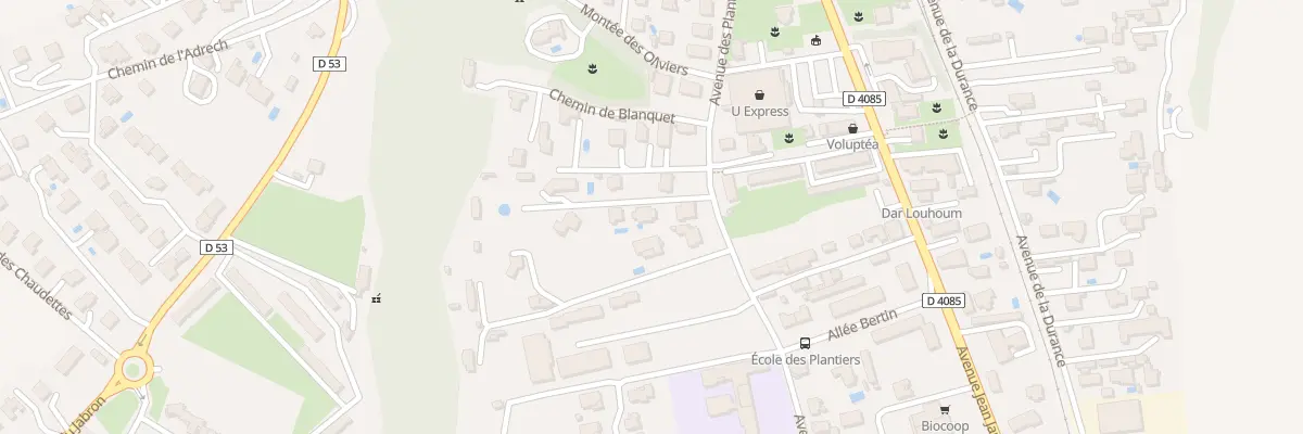 Plan du 62T Av des Plantiers à Sisteron