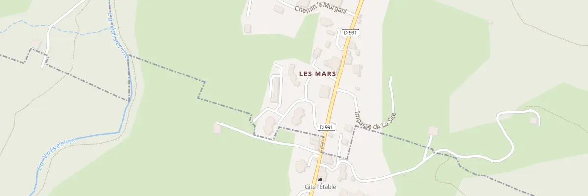 Plan du 5245 Les Mars à Mijoux