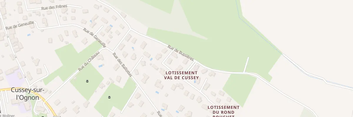 Plan du 1 Rue du Val de Cussey à Cussey-sur-l’Ognon