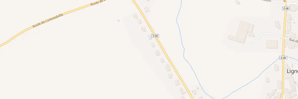 Plan du 381 Rte de Contrexéville à Lignéville