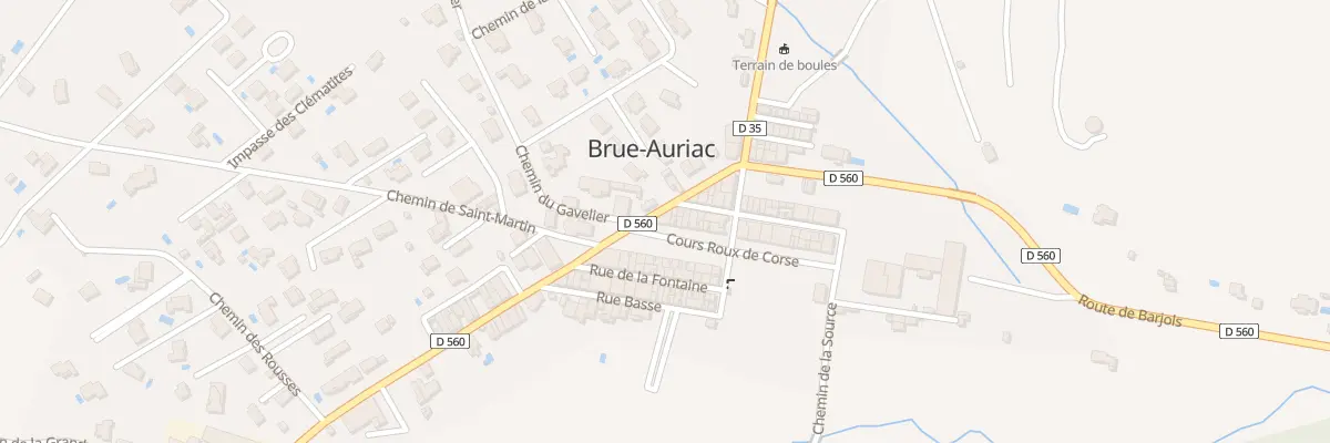 Plan du 1 Crs Roux de Corse à Brue-Auriac