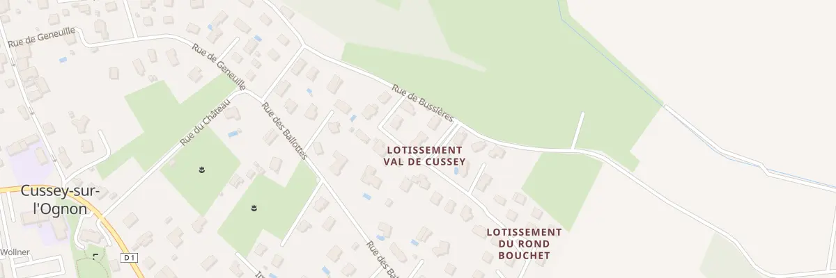 Plan du 5A Rue du Val de Cussey à Cussey-sur-l’Ognon