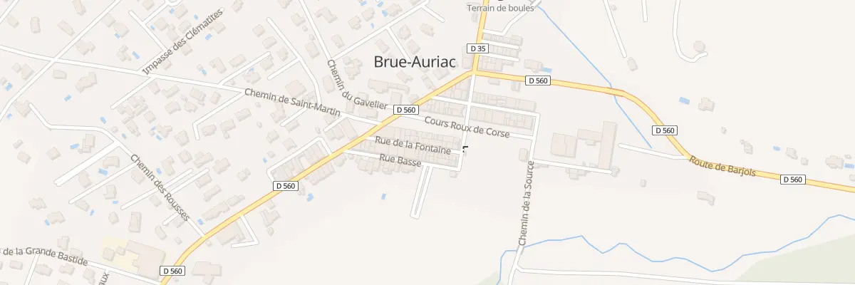 Plan du 11 Rue de la Fontaine à Brue-Auriac