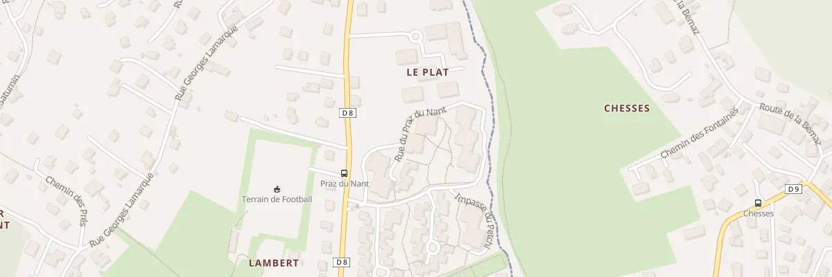 Plan du 40 Le Praz du Nant à Bassens