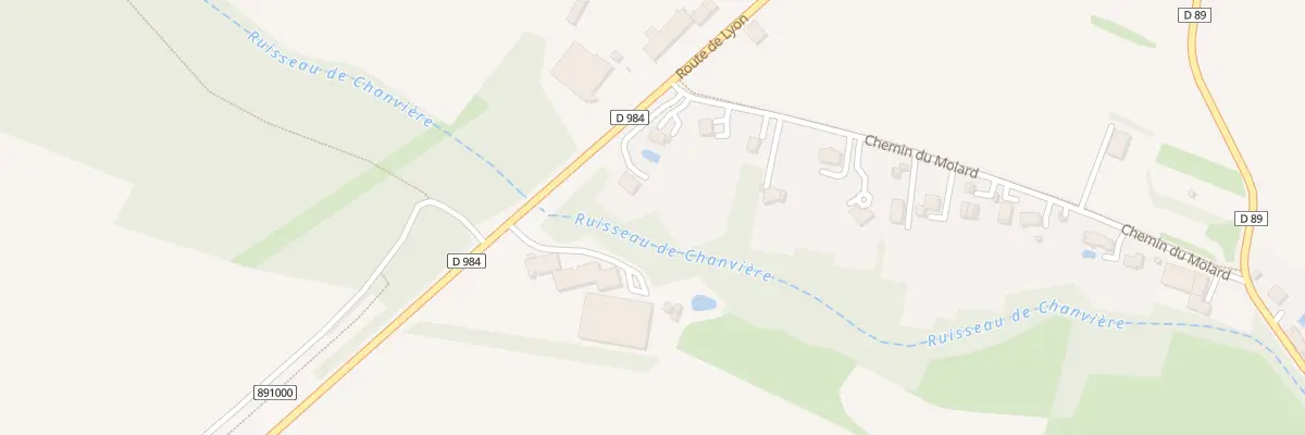 Plan du 66 Che du Molard à Péron