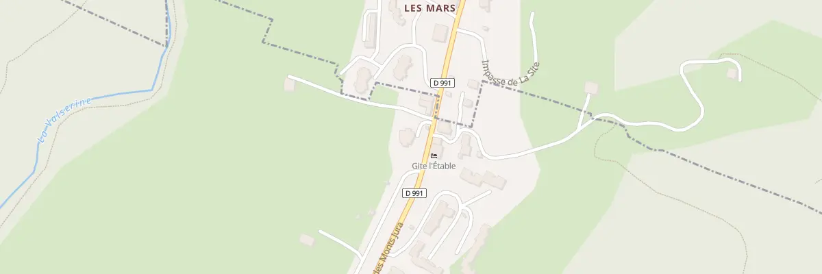 Plan du 66 Rue des Monts Jura à Lélex