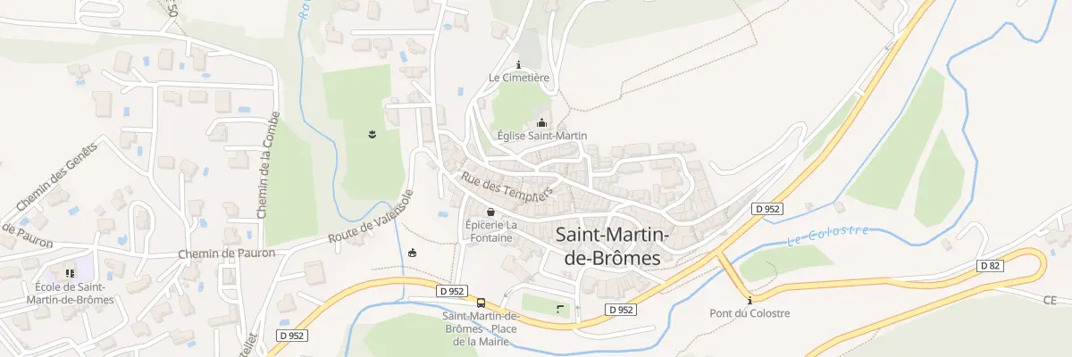 Plan du 7040 Le Village à Saint-Martin-de-Brômes