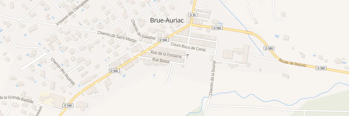 Plan du 5063 Rue de la Fontaine à Brue-Auriac