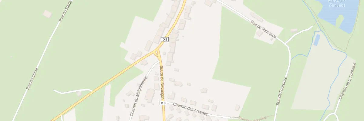 Plan du 1 Rte de Besançon à Fretigney-et-Velloreille