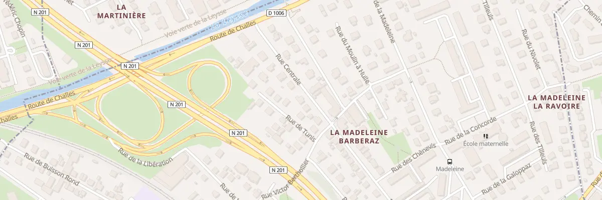 Plan du 9 Rue centrale à Barberaz