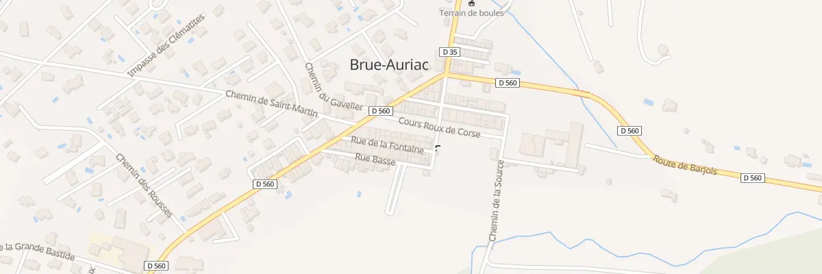 Plan du 5093 Vc Le Cours à Brue-Auriac