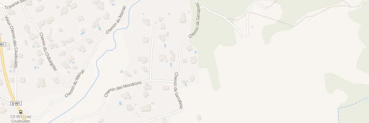 Plan du 98 Che de Sarrabosc à Sisteron