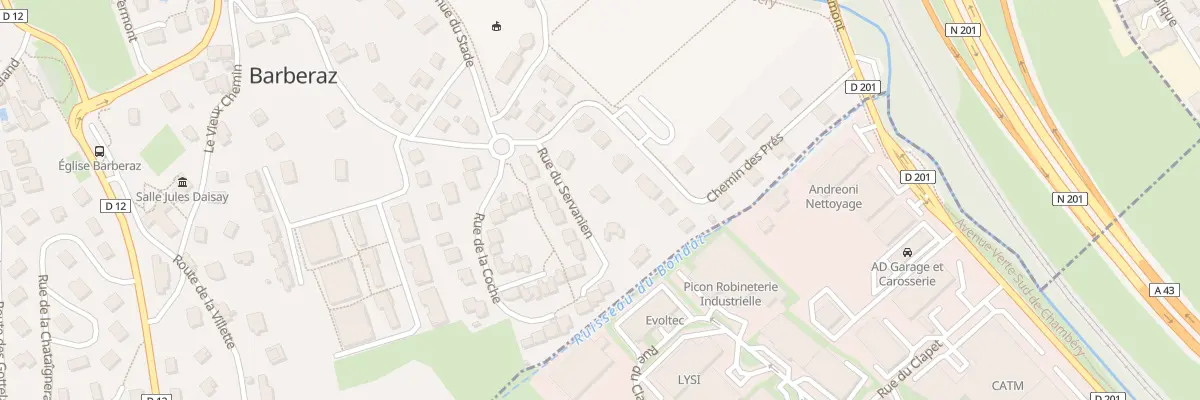 Plan du 3 Rue du servanien à Barberaz