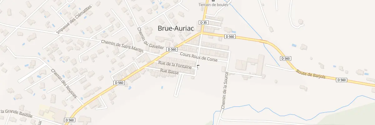 Plan du 5092 Vc Le Cours à Brue-Auriac