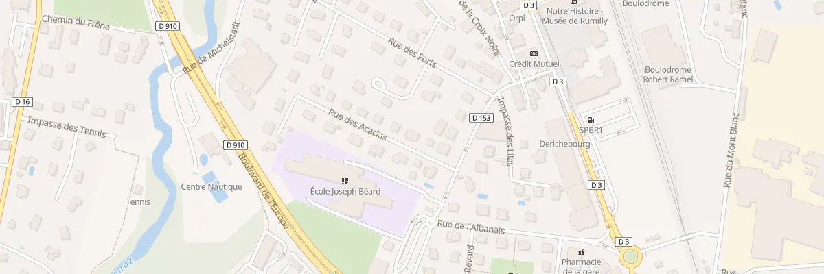 Plan du 2B Rue des Acacias à Rumilly