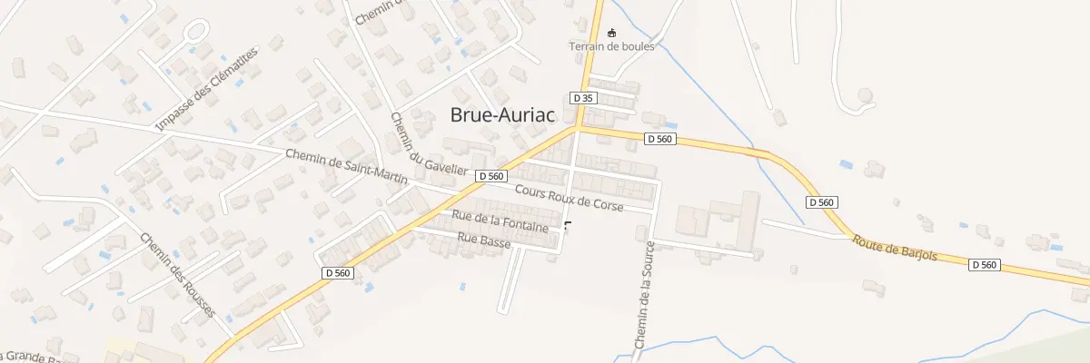 Plan du 7 Crs Roux de Corse à Brue-Auriac