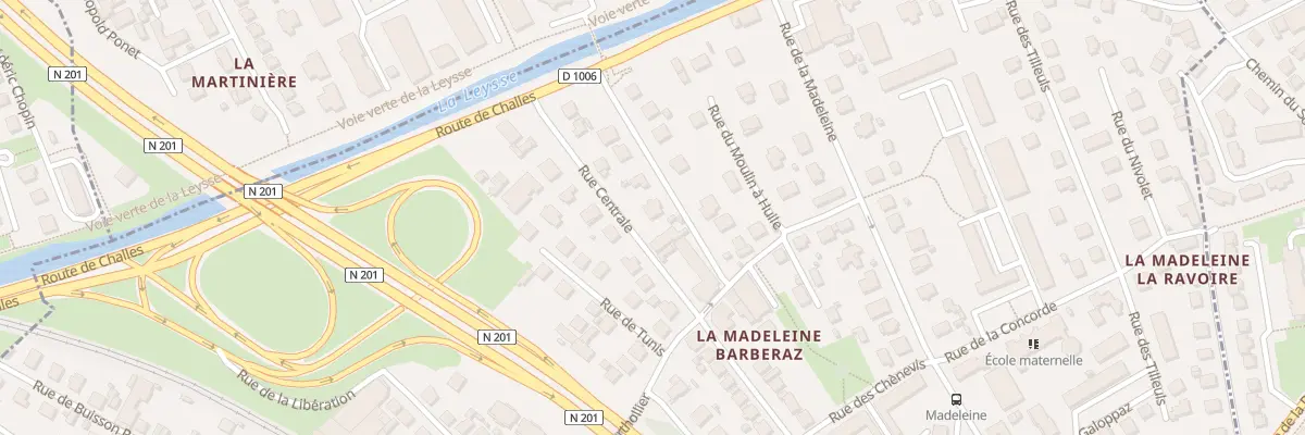 Plan du 10 Rue centrale à Barberaz
