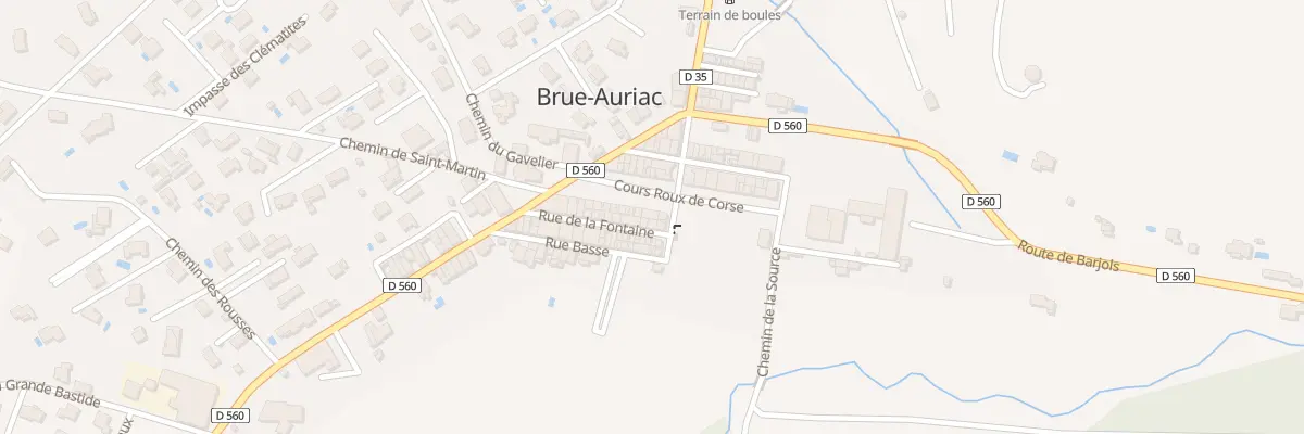 Plan du 5096 Vc Le Cours à Brue-Auriac