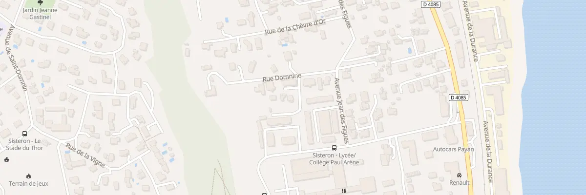 Plan du 9009 Rue Domnine à Sisteron