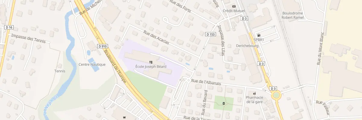 Plan du 1B Rue des Acacias à Rumilly