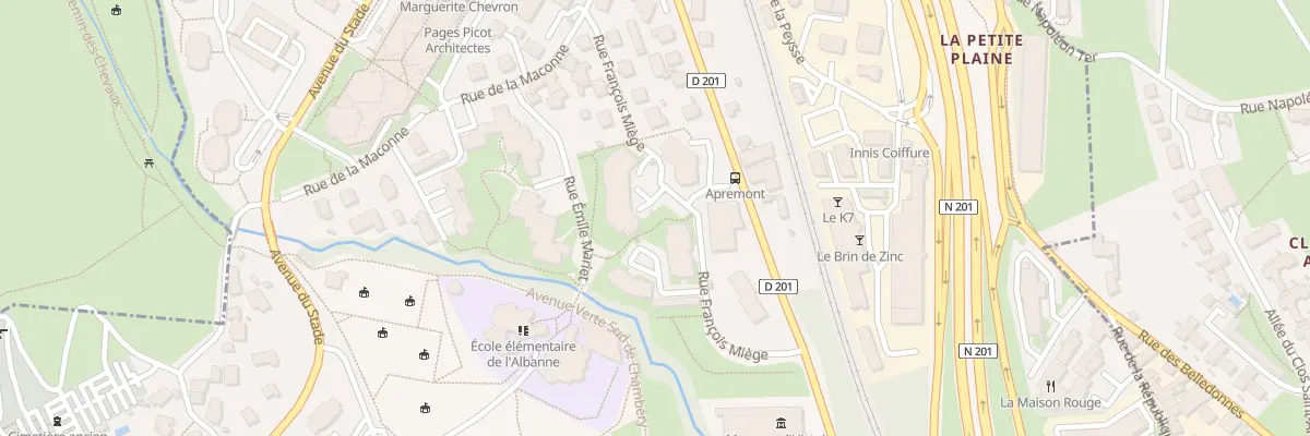 Plan du 5 Rue françois miege à Barberaz