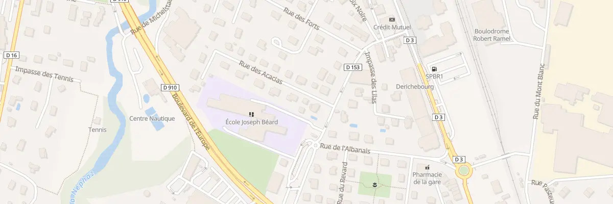 Plan du 1 Rue des Acacias à Rumilly
