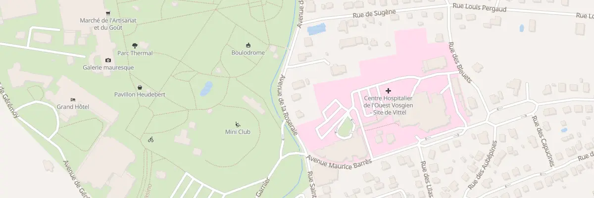 Plan du 88 Av de la Roseraie à Vittel