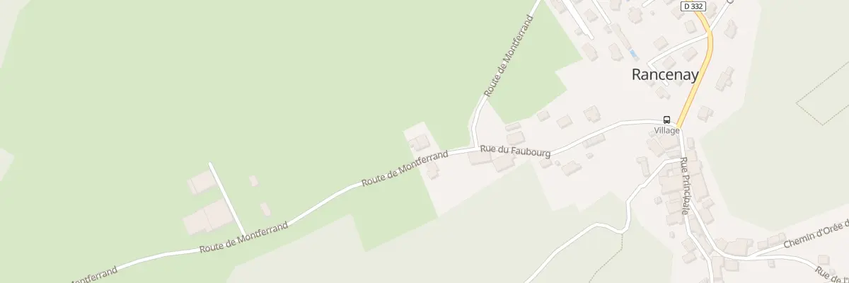 Plan du 16 Rte de Montferrand à Rancenay