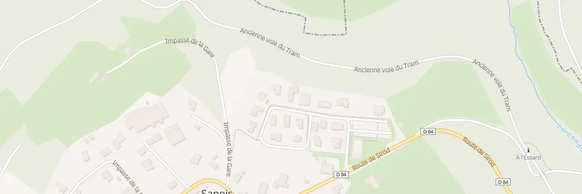 Plan du 94 Rue du Champ du Puit à Sapois
