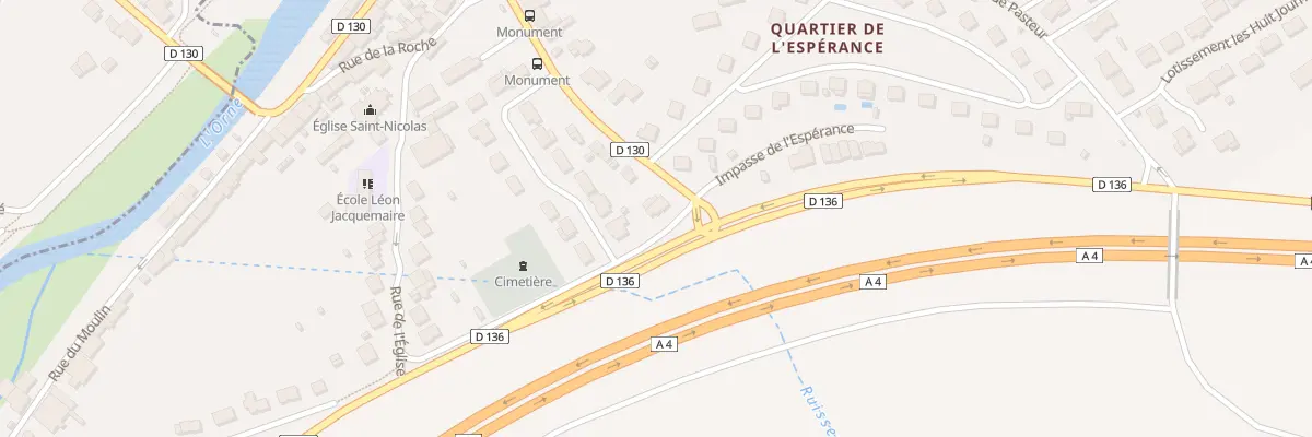 Plan du 50 Av de la République à Moineville