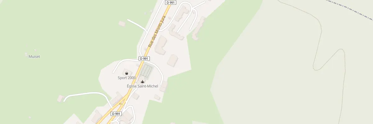Plan du 257 Rue des Monts Jura à Lélex