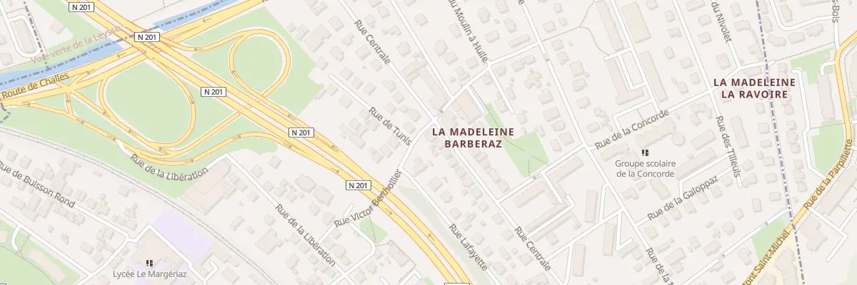 Plan du 15 Rue centrale à Barberaz